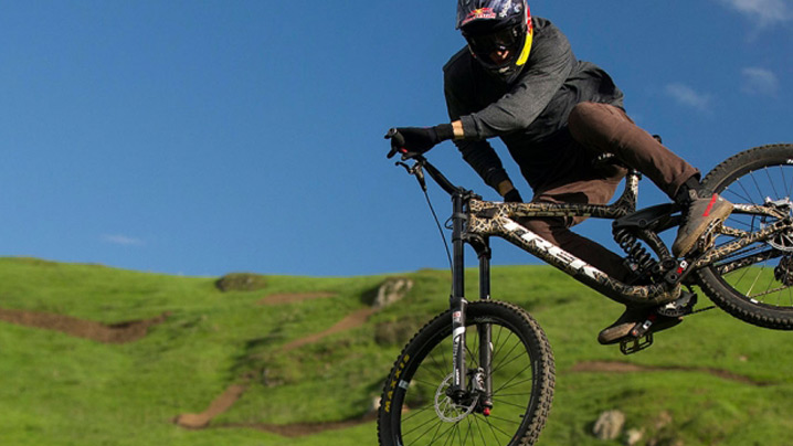 Mountain Biker Brandon Semenuk Films One Shot Segment for  unReal the Movie in Cambria
